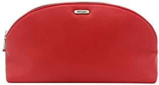 Revlon Large Dome Saffiano Travel Cosmetic Bag Red