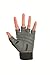 Bionic Women's StableGrip 1/2 Finger Fitness Gloves w/ NaturalFit Technology, Black (PAIR)