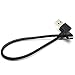 USB to Right Angle Mini USB - Aggice Reversible USB 2.0 Type A Male 90 Degree to Mini USB B Right Angle Cable 20cm