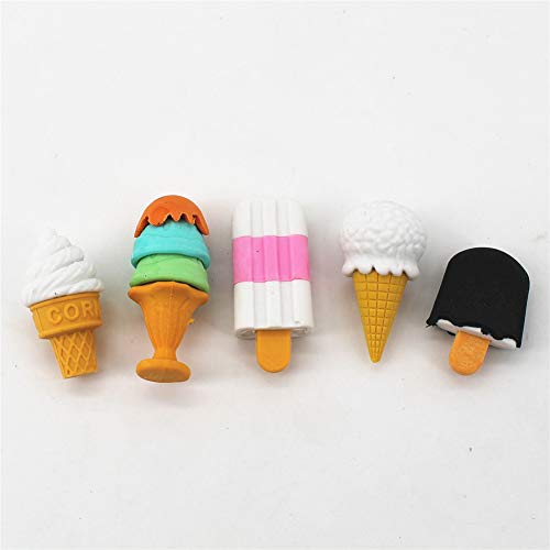 ArtioHipo 70PCS Animal Pencil Erasers Japanese Puzzle Food Removable Assembly Erasers for Kids Party Gifts School Games Prizes Classroom Rewards and Novelty Toys Cute Erasers Set(Random Designs) - Thumbnail 4