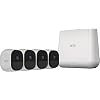 arlo Pro VMS4430 Indoor/Outdoor HD Wire-Free Security System with 4 Cameras (White) (VMS4430-100NAR) (Renewed)