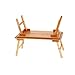 Sodoop Laptop Tray Desk, Adjustable Foldable Bamboo Lapdesk Lazy Breakfast Serving Bed Table, Portable Home Outdoor Travel Camping Picnic Table, 19.7 x 11.8 x 8.7 inchthumb 4