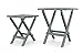 Camco 51692 Gray Large Adirondack Portable Outdoor Folding Side Table, Perfect for The Beach, Camping, Picnics, Cookouts and More, Weatherproof and Rust Resistant