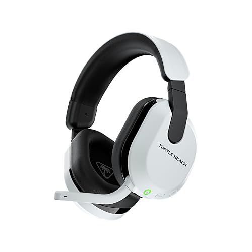 Turtle Beach Stealth 600 Konsole Weiß Playstation Kabelloses Gaming Headset bis zu 80hr Stunden, 50mm Lautsprecher und Bluetooth für PS5, PS4, PC