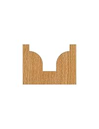 Whiteside Router Bits 2052 Ronda de Incisión over Bit con incisión punto 1 4-inch Radius, 3 4 de pulgada y 1 4-inch diámetro pequeño de gran diámetro