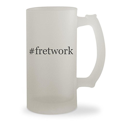 #fretwork - 16oz Hashtag Sturdy Glass Frosted Beer Stein