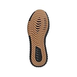adidas Men's Kaptir 4.0 Sneaker, Black/Black/Gum, 6