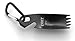 CRKT Iota Outdoor Spork Multitool: Durable and Lightweight, for Camping, Hiking, Backpacking and Outdoors Activities, Bottle Opener, Can Opener, Black, Carabiner 9085K
