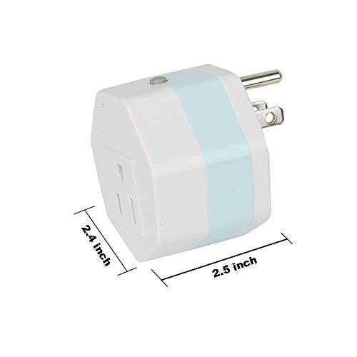 Finduat Wireless Remote Control Outlet Electrical Smart Switch Plugs for Lights, Lamps, Power Strips, Home Automation and other Household Appliances(1 Plug / 1 Remote, battery included)