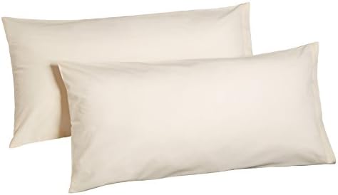 2x pieces renforcé Cushion Covers Pillow Cases 100% Cotton 40 cm x 80 cm ecru