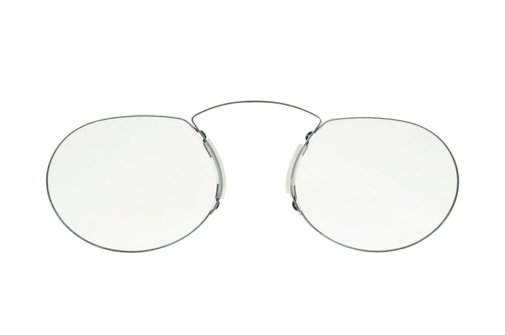 ClipFlipz Pince-Nez 4818 Reading Glasses Oval Nose Reader Magnifiers Medium Single +1.00