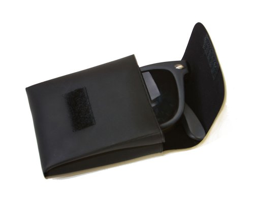 Gravity Shades Foldable Matte Black Sunglasses + GT Case