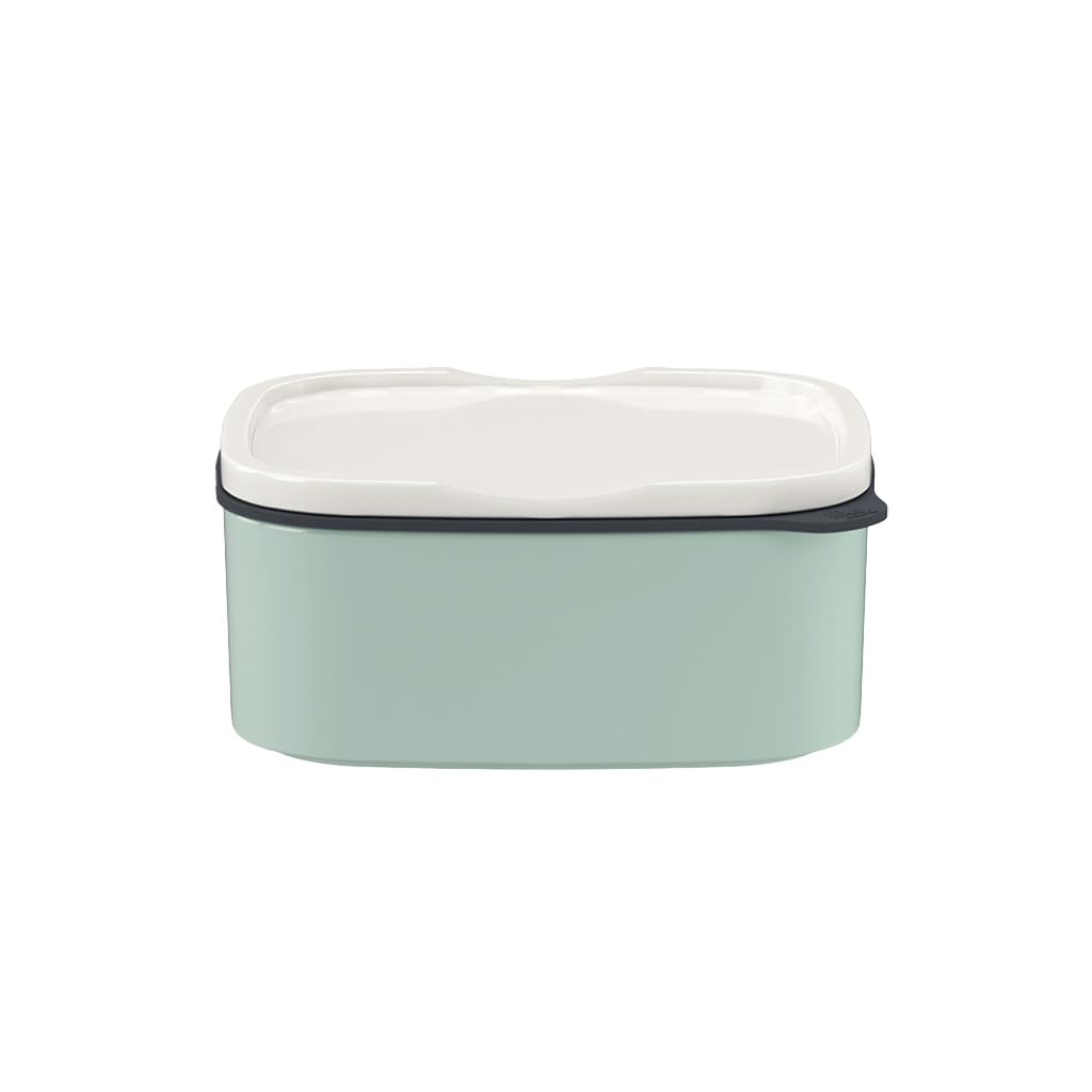 like. by Villeroy & Boch – ToGo & ToStay - lunch box, 13 x 10 x 6 cm, premium porcelain, rectangular, Mint green