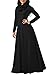 onlypuff Women Maxi Dress Cowl Neck Casual Long Sleeve Swing Fall Winter Dress Loose Fit Party