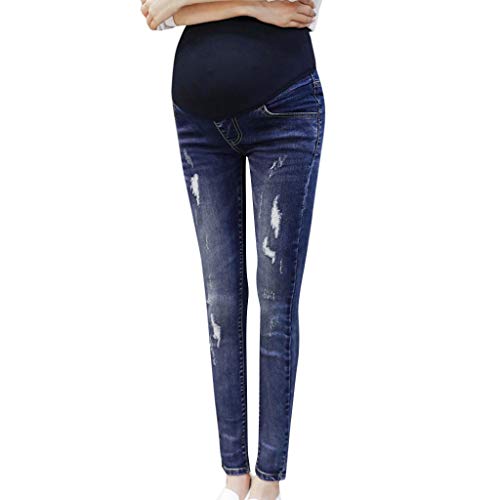 Dsood High Waisted Pants for Women Work,Pregnant Woman Legging Jeans Maternity Pants Trousers Nursing Prop Belly,Maternity - Thumbnail 6