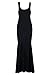 Chase Secret Womens Sleeveless Hollowed Back Maxi Jersey Dress Small Black