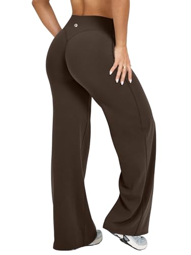 OQQ Yoga Pants Women High Waist Stretch Casual Soft Straight Leg Bottoms