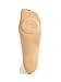 HUE Microfiber Cushioned Shoe Liner, S/M, Cream