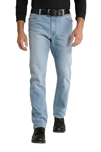 JP 1880 Men's Jeans, Flexnamic, Straight fit, up to Size 70/35 Trouser, Bleached Denim, 30W x 36L