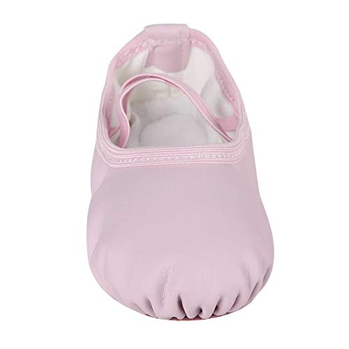 Dynadans PU Leather Ballet Shoes/Ballet Slippers/Dance Shoes (Toddler/Little/Big Kid/Women)-Pink-9M Toddler