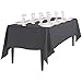 LinenTablecloth Rectangular Polyester Tablecloth, 60-Inch by 102-Inch, Charcoal