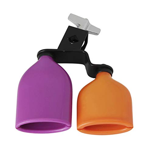 Smartlove1P Two-Color Medium-Sized Wooden Fish Cow Bell high-pitched Wooden Fish, Double-Color Cattle Percussion Orff Musical Instrument - Thumbnail 6