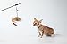 LukPaw Cat Teaser Cat Kitten Toys Set Natural Sisal Wand Teasers with Mouse, Bell, Feather, Elastic String, and Sturdy Wood Rod