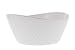 Over and Back 4-Piece ‘What a Dish’ Porcelain Serving Bowls Set w/ Diamond Pattern Design – Microwave, Dishwasher & Oven Safe – Decorative Pieces Great for Appetizers, Sides or Dinner Portions, White
