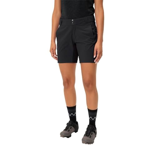 VAUDE Tremalzini III Fahrradhose Damen kurz, Innenhose, Schwarz, Gr. 44