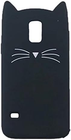 Galaxy S5 3D Cartoon Silicone Case,Cute Kitty Kawaii Whisker Cat Design Phone Bag Soft Rubber Ultra Slim Cover for Samsung Galaxy S5 i9600