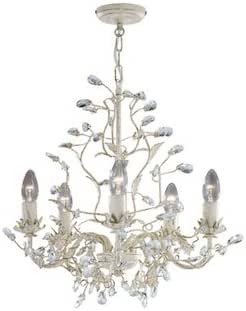 Searchlight Almandite - Lámpara de techo con 5 luces, diseño de lámpara