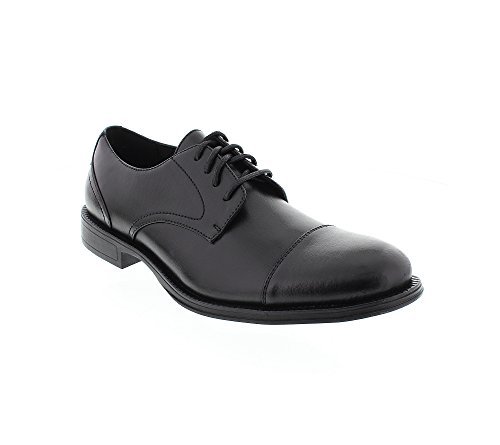 Deer stags prime men s mode cap-toe oxfords black leather 16 w