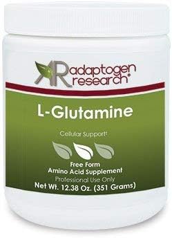 L-Glutamine Cellular Support | Free form Amino Acid Supplement | Powder | Supports Muscle Mass and Gastrointestinal Tract | 351g | Adaptogen Research | Pharmaceutical Grade Supplements