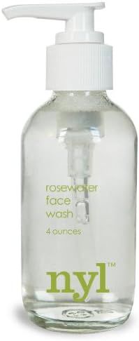 Rosewater Face Wash, Organic - for dry, normal or sensitive skin, 4 fl oz.