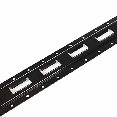 Two 4ft E Track TieDown Rail, Black Powder Coated Steel ETrack