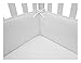 American Baby Company Cotton Percale Crib Bumper, White, for Boys and Girls