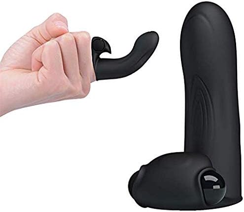 FLYNIU Mini Massager Finger Powerful Massager Finger Massager Mini Body Massager Dancer Shoes Shape Small Massager-bl ack