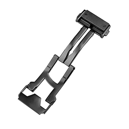 YEXIONGYAN Watch Strap Steel Buckle For Hublot Fusion Classic Big Bang King Power Series Watch Folding Clasp 22m Leather/rubber Accessories(Color:Black,Size:22mm)