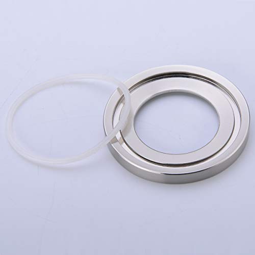 BESTILL Solid Brass Bathroom Vessel Sink Mounting Ring, Brushed Nickel