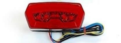 Honda Grom / Grom SF RED Tail Light w/ Integrated Turn Signals & HD Relay, 2014-17 Honda Grom / Grom SF LED Tail Light RED