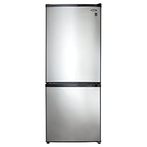 Danby DFF092C1BSLDB 9.2 Cu.Ft. Bottom Mount Refrigerator, Energy Star-Rated Apartment Refrigerator with Frost Free…