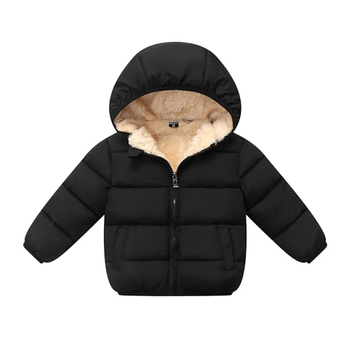 Toddler Baby Hooded Down Jacket Boys Girls Kids Thicken Warm Winter Coat Outerwear 1-7t