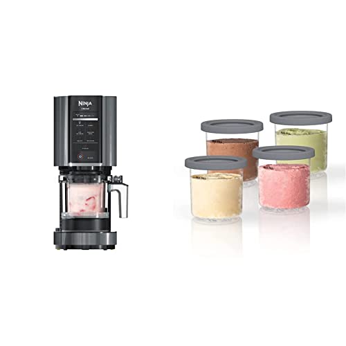 Ninja NC299AMZ CREAMi Ice Cream Maker, Matte Black & XSKPL4BRN CREAMi