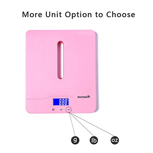 Hochoice Baby Scale Digital Pet Scale Multi-Function High Precision Electronic Scale, Infant Scale with Hold Function, 220 Pounds (lbs) Capacity, Accurate to 10g,Height Measurement Range 46-60cm-Pink - Thumbnail 3