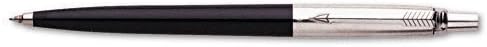 Parker Jotter Retractable Ballpoint Pen, Medium, Stainless Steel with Barrel, Colors May Vary, Blue Ink