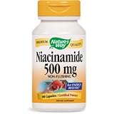 Nature's Way Niacinamide 500mg Non-flushing for Energy Release, 100 Capsules, 100 Count