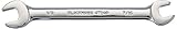 Blackhawk By Proto 4724P Open End Wrench, 7/16 x 1/2-Inch, Full Polish Finish