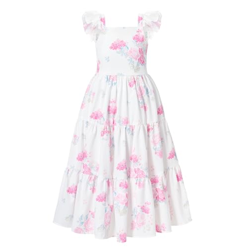 Flofallzique Girls Floral Maxi Summer Dress