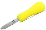 New Haven Curved Tip Oyster Knife and Shucker by Rakuen with Slip Resistant Polypropylene Antibacterial Handle