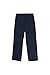 French Toast Big Boys' Flat Front Double Knee Pant with Adjacent Waist, Navy, 10